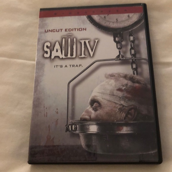 🎉 5/$15 🎉 SAW IV DVD (UNCUT EDITION) - Picture 1 of 3